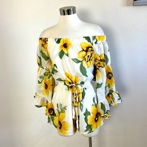 Blush brand Sunflower 🌻 chiffon romper